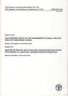 Couverture du livre « Rapport du groupe de travail de la fao sur l'evaluation des petits pelagiques au large de l'afrique » de  aux éditions Fao