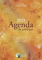 Couverture du livre « Agenda de pratique 2021 - 365 jours d'etudes pour developper ses capacites magiques et creatives » de Nemandi Lisbeth aux éditions Danae
