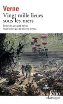 Couverture du livre « Vingt mille lieues sous les mers » de Jules Verne aux éditions Folio