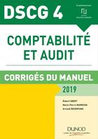 Couverture du livre « DSCG 4 comptabilité et audit (édition 2018/2019) » de Robert Obert et Arnaud Desenfans et Marie-Pierre Marairesse aux éditions Dunod