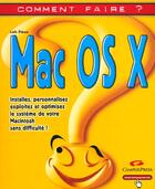 Couverture du livre « Mac Os X » de Loic Fieux aux éditions Campuspress