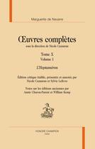 Couverture du livre « Oeuvres complètes t.10 ; l'Heptaméron » de Marguerite De Navarre aux éditions Honore Champion