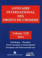 Couverture du livre « Annuaire international des droits de l'homme t.8 ; 2014 » de  aux éditions Sakkoulas Anton