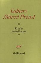 Couverture du livre « Études proustiennes » de Collectifs aux éditions Gallimard