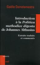 Couverture du livre « Introduction a la 