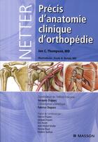 Couverture du livre « Précis d'anatomie d'orthopédie » de Thompson-J.C+Duparc- aux éditions Elsevier-masson