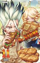 Couverture du livre « Dr. Stone Tome 11 : premier contact » de Riichiro Inagaki et Boichi aux éditions Glenat