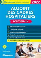 Couverture du livre « Adjoint des cadres hospitaliers (édition 2022) » de Pierre Lievre aux éditions Studyrama