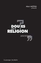 Couverture du livre « Doutes sur la religion » de Anonyme aux éditions Le Passager Clandestin