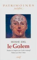Couverture du livre « Le golem » de Moshe Idel aux éditions Cerf