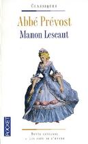 Couverture du livre « Manon Lescaut » de Abbé Prévost aux éditions Pocket