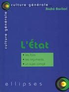 Couverture du livre « L'etat » de Andre Barilari aux éditions Ellipses