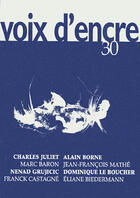 Couverture du livre « Revue Voix D'Encre N.30 » de Revue Voix D'Encre aux éditions Voix D'encre
