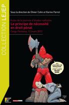 Couverture du livre « Le principe de nécessité en droit pénal » de Olivier Cahn et Karine Parrot aux éditions Lejep