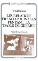 Couverture du livre « Les relations franco-polonaises pendant la 