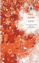 Couverture du livre « 4 3 2 1 » de Paul Auster aux éditions Actes Sud