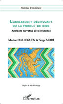 Couverture du livre « L'adolescent délinquant ou la fureur de dire ; approche narrative de la résilience » de Serge Mori et Marine Halleguen aux éditions Editions L'harmattan