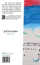 Couverture du livre « Au fil de la lumière » de Joelle Katarivas aux éditions Editions Maia
