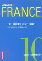 Couverture du livre « Les dieux ont soif » de Anatole France aux éditions Autrement