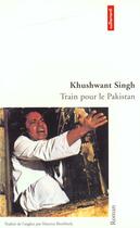 Couverture du livre « Train pour le pakistan » de Khusvant Singh aux éditions Autrement
