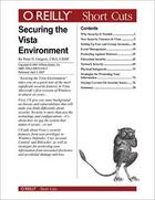 Couverture du livre « Securing the Vista Environment » de Peter Gregory aux éditions O Reilly