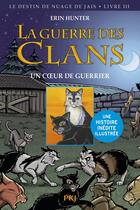 Couverture du livre « La guerre des clans - le destin de Nuage de Jais Tome 3 : le coeur d'un guerrier » de Erin Hunter et James L. Barry aux éditions Pocket Jeunesse