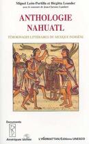 Couverture du livre « Anthologie nahuatl » de Leon-Portilla aux éditions Editions L'harmattan