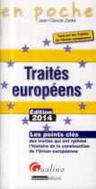 Couverture du livre « Traités européens » de Jean-Claude Zarka aux éditions Gualino