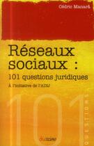 Couverture du livre « 101 questions ; les réseaux sociaux » de  aux éditions Diateino