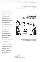 Couverture du livre « Écriture du nom propre » de Anne-Marie Christin aux éditions L'harmattan