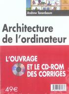 Couverture du livre « Architecture de l'ordinateur 5e edition » de Andrew Tanenbaum aux éditions Pearson