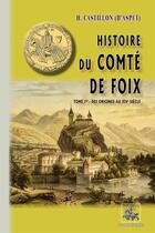 Couverture du livre « Histoire du Comté de Foix Tome 1 » de H. Castillon D'Aspet aux éditions Editions Des Regionalismes