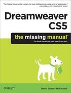 Couverture du livre « Dreamweaver CS5 ; the missing manual » de David Sawyer Mcfarland aux éditions O Reilly