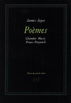 Couverture du livre « Poèmes ; chamber music ; pomes penyeach » de James Joyce aux éditions Gallimard