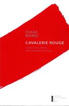 Couverture du livre « Cavalerie rouge » de Isaac Babel aux éditions Pierre-guillaume De Roux