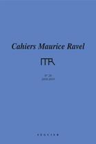 Couverture du livre « Cahiers maurice ravel n 20 » de  aux éditions Seguier