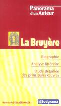 Couverture du livre « La bruyere » de Langenhagen (De) M-A aux éditions Studyrama