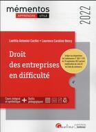 Couverture du livre « Droit des entreprises en difficulté » de Laurence Caroline Henry et Laetitia Antonini-Cochin aux éditions Gualino