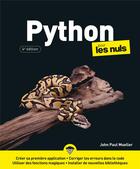 Couverture du livre « Python pour les nuls (4e édition) » de John Paul Mueller aux éditions First Interactive