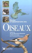 Couverture du livre « Guide d'observation des oiseaux » de  aux éditions Selection Du Reader's Digest