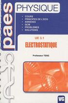 Couverture du livre « PAES physique électrostatique » de Teng aux éditions Vernazobres Grego