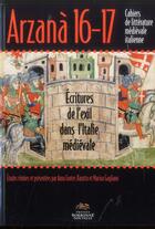 Couverture du livre « Arzana, cahiers de litterature medievale italienne, n 16-17/2013. ec » de Fontes-Baratto aux éditions Presses De La Sorbonne Nouvelle