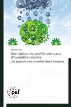 Couverture du livre « Restitution de profils verticaux d'humidité relative » de Ramses Sivira aux éditions Presses Academiques Francophones