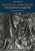 Couverture du livre « Sacred angkor (paperback) » de Vittorio Roveda Phot aux éditions River Books