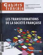 Couverture du livre « Les transformations de la société française » de Philippe Tronquoy aux éditions Documentation Francaise