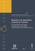 Couverture du livre « Migrations de populations et droits de l'homme » de Jean-Francois Flauss aux éditions Anthemis