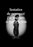 Couverture du livre « Tentative de pourquoi j'ai toujours si mal à la tête » de Thibault De Vivies aux éditions Publie.net