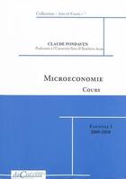Couverture du livre « Cours de microéconomie (édition 2009/2010) » de Claude Pondaven aux éditions Archetype 82