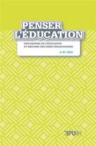 Couverture du livre « Penser l'education, no 53 » de Divers Auteurs aux éditions Pu De Rouen