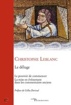 Couverture du livre « Le deluge » de Leblanc Christophe aux éditions Cerf